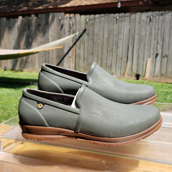 BOGS WATERPROOF ARMY GREEN SWEET PEA SLIPPERS SAGE SIZE 38 - Picture 1 of 14